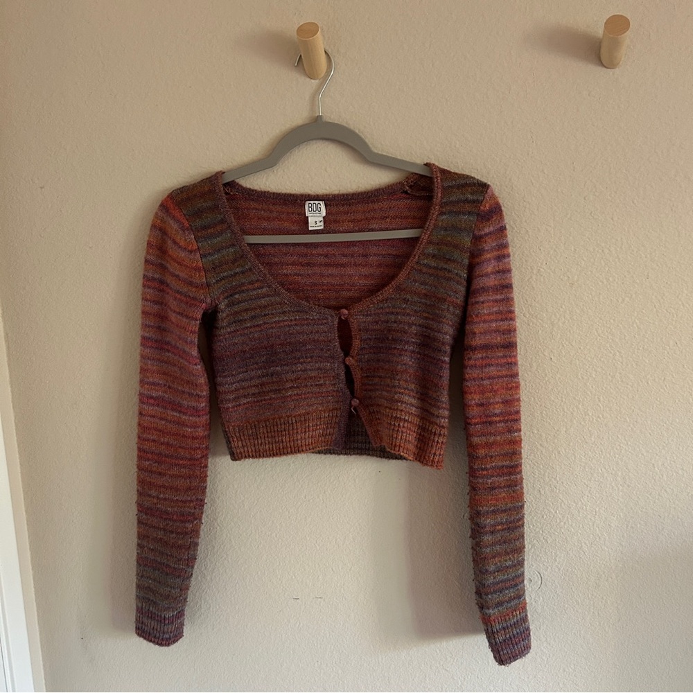 BDG Multicolor Knit crop cardigan